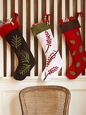 Felt Stockings Colorful Christmas Craft Holiday Ornament