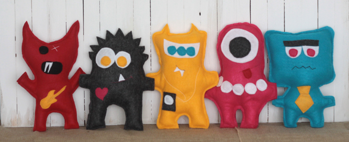 Easy Felt Monsters Perfect Beginner Sewing Project