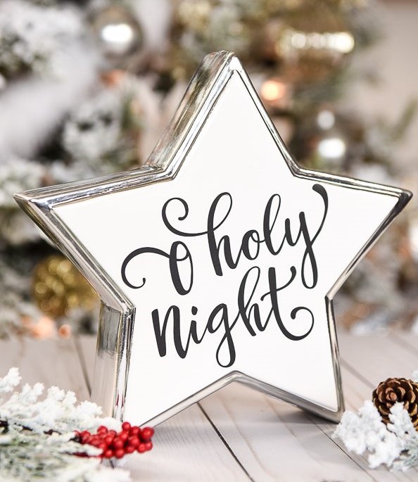O HOLY NIGHT CHRISTMAS STAR HOME DECOR