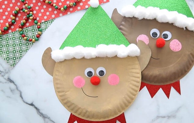 paper plate elf fun and easy holiday craft for kids