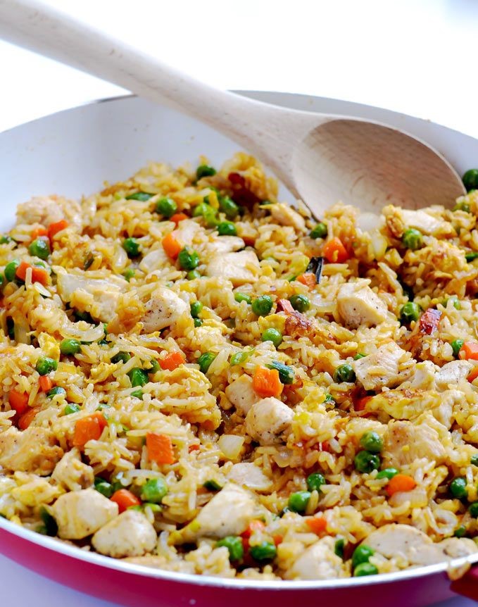 Chicken Fried Rice a simple, cheap, and easy weeknight dinner for the family