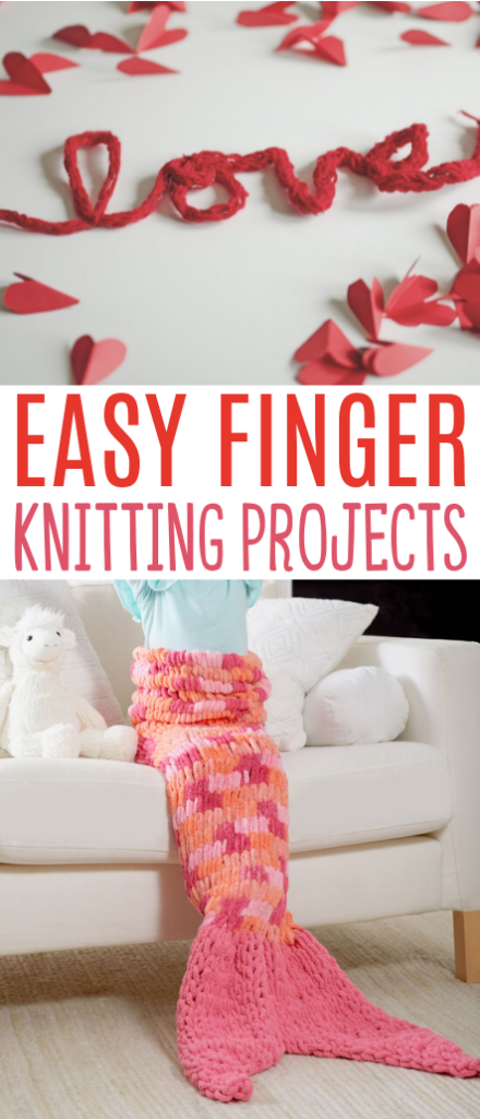 Easy Finger Knitting Projects Roundups