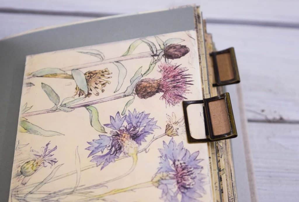 flip through botanical junk journal