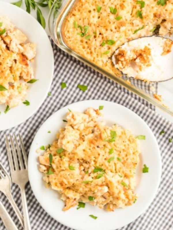 Chicken and Rice Casserole is a hearty family meal for dinner