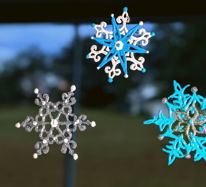 snowflake window clings coolest winter crafts for teens