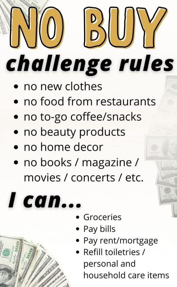 No Buy Challenge: How To Successfully Save Money
