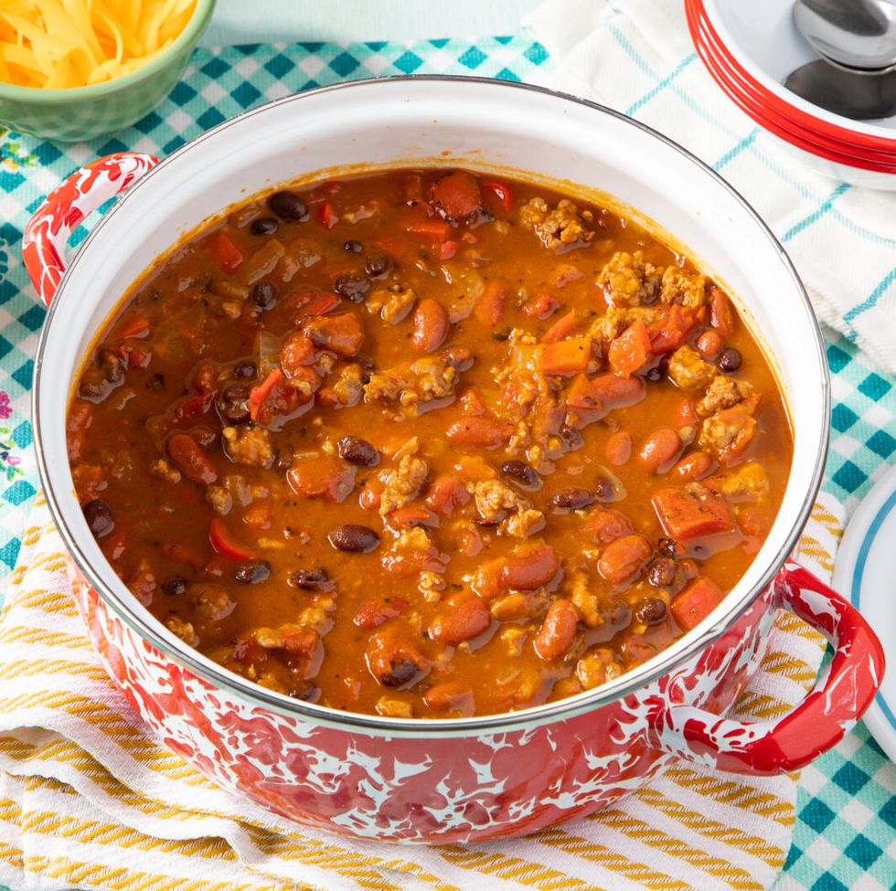 Pumpkin Chili with a slightly sweet and earthy flavor