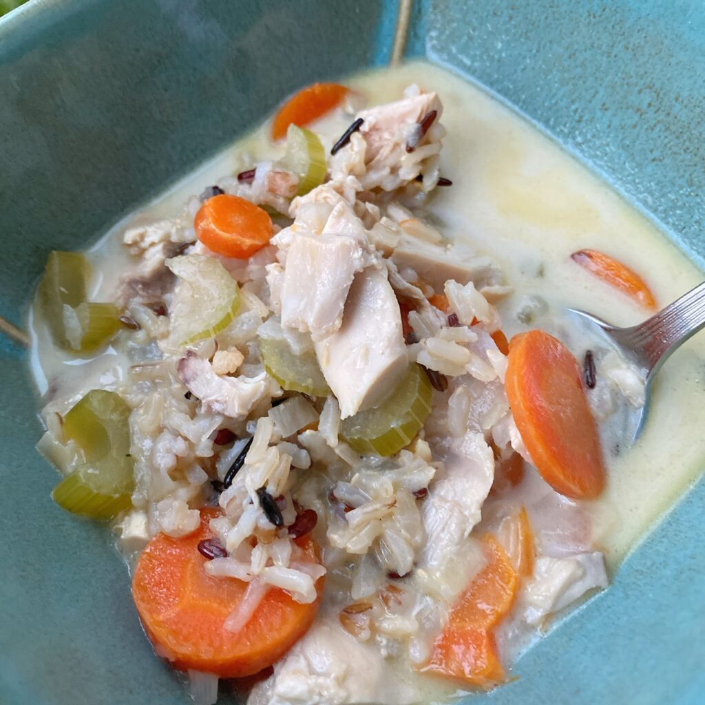 Chicken stew with ancient grains
