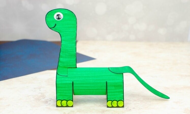 Dinosaur Toilet paper roll craft