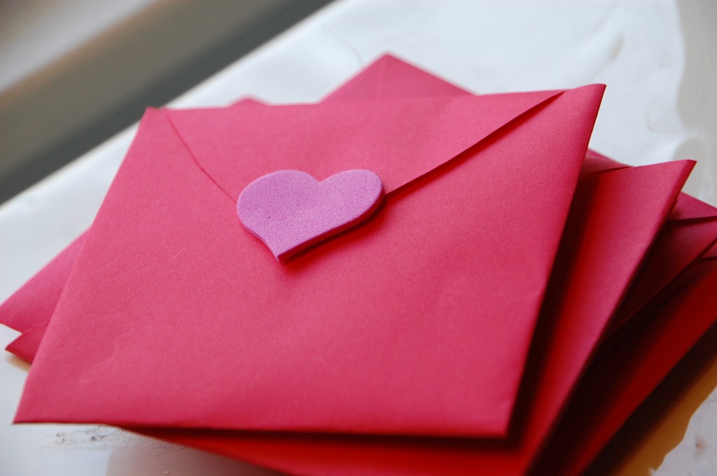 all-in-one Heart Envelopes