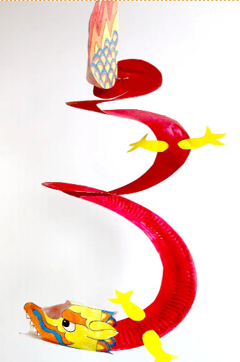 Easy Paper Plate Dragon Twirler Chinese New Year Craft for Kids