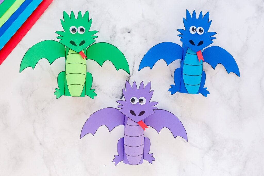 Fun and Easy Paper Roll Dragon Craft for Kids