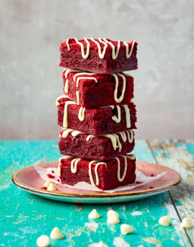 Easy and Delicious One Bowl Fudgy Red Velvet Brownies Recipe 