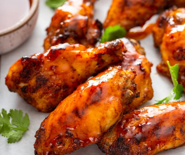 Air Fryer Hot Honey Butter Chicken Wings Delicious Recipe