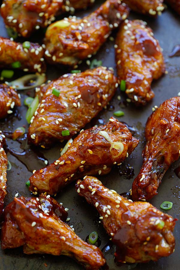 Delicious Baked Spicy Korean Chicken Wings with Red Pepper Sauce