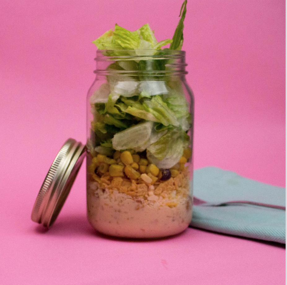 Southwest Chicken Salad In a Jar