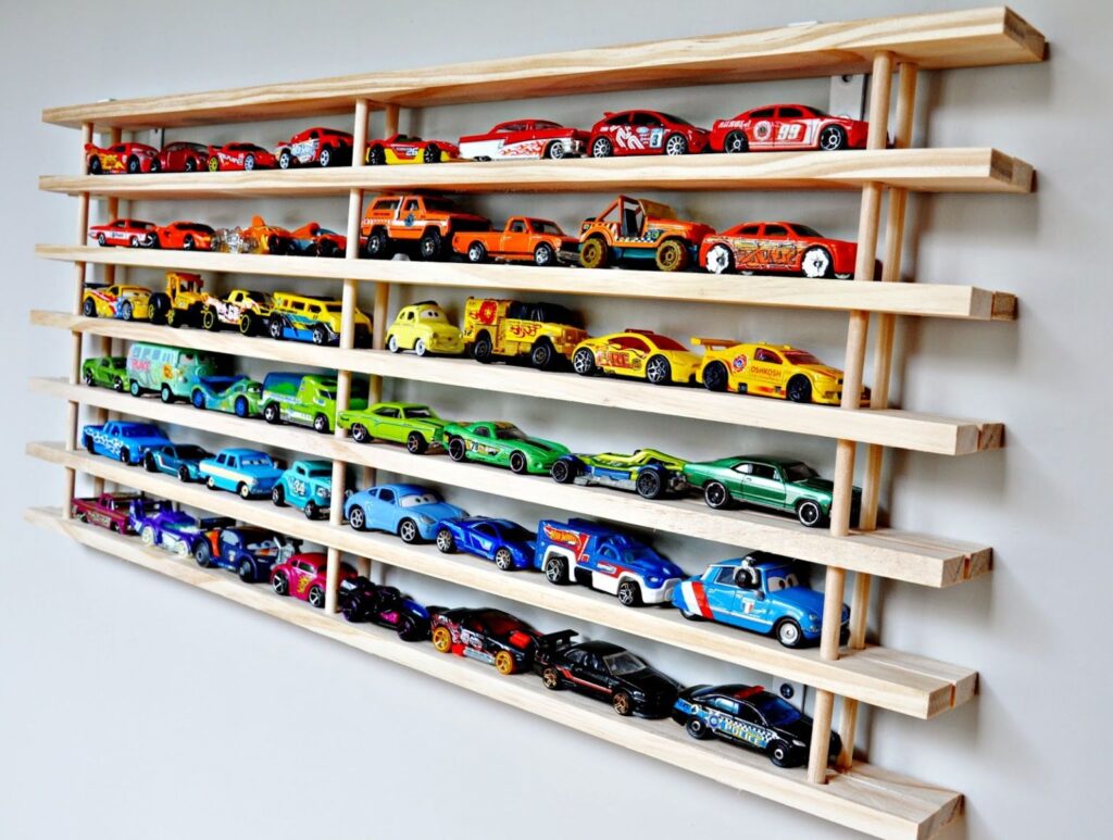 Shoe Rack Toy Car Wall Garage For Kids Collection