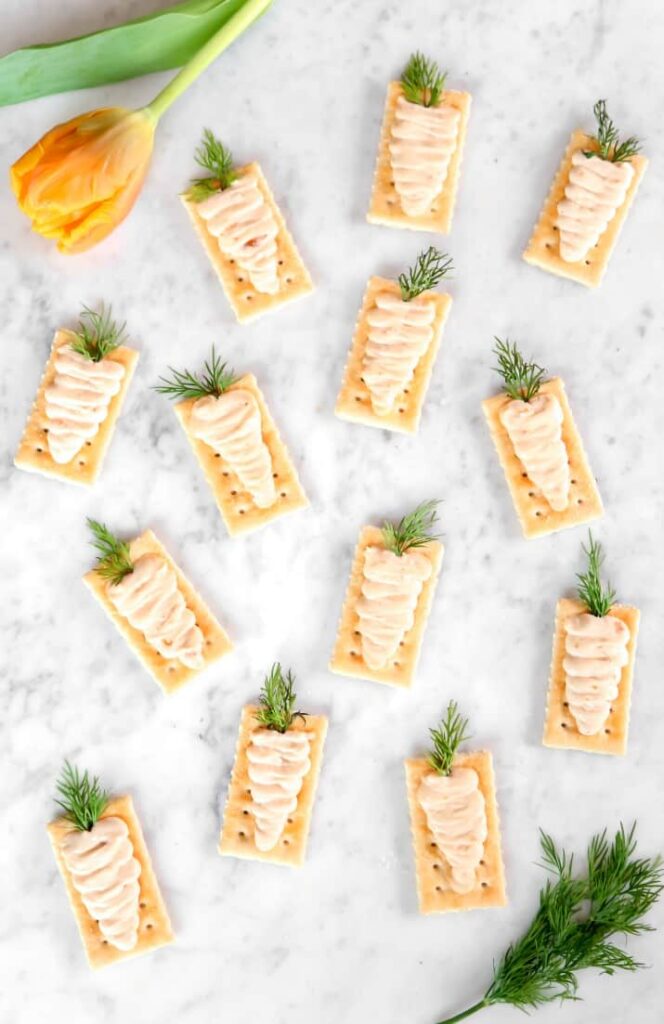 EASTER APPETIZERS CREAMY CARROT BITES brunch or for pre-dinner snacking