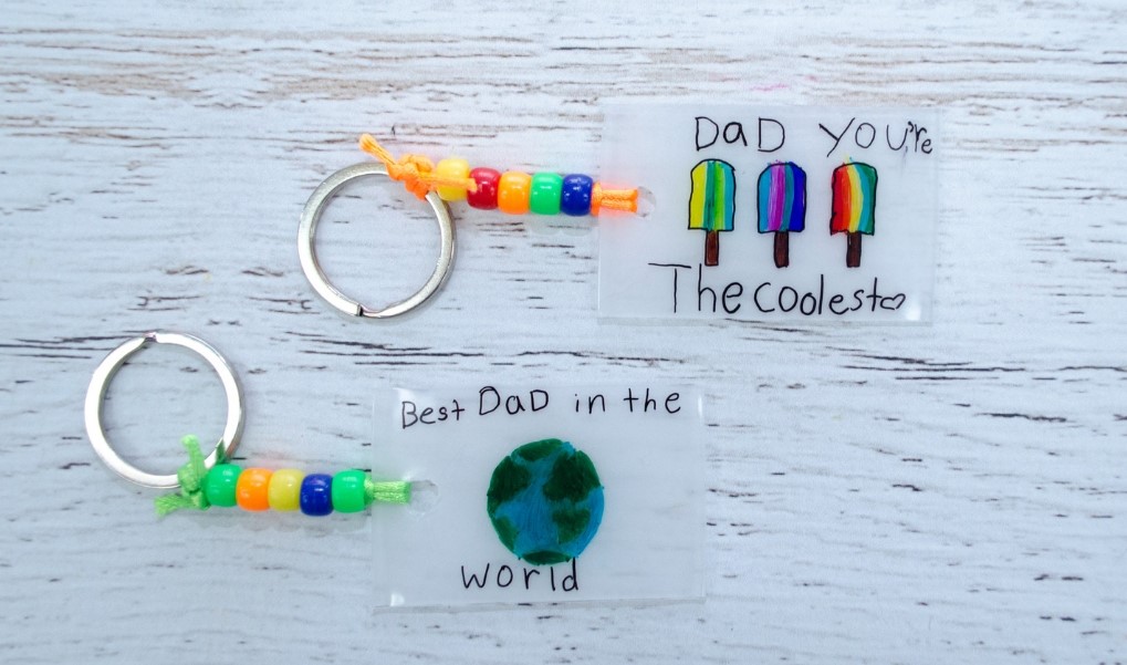 DIY FATHER’S DAY KEYCHAIN EASY AND FUN CRAFT FOR KIDS