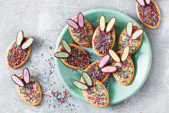 adorable no-bake Bunny biscuits 