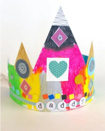 DIY CEREAL BOX CROWN FOR FATHER’S DAY FUN AND CUTE CRAFT FOR KIDS