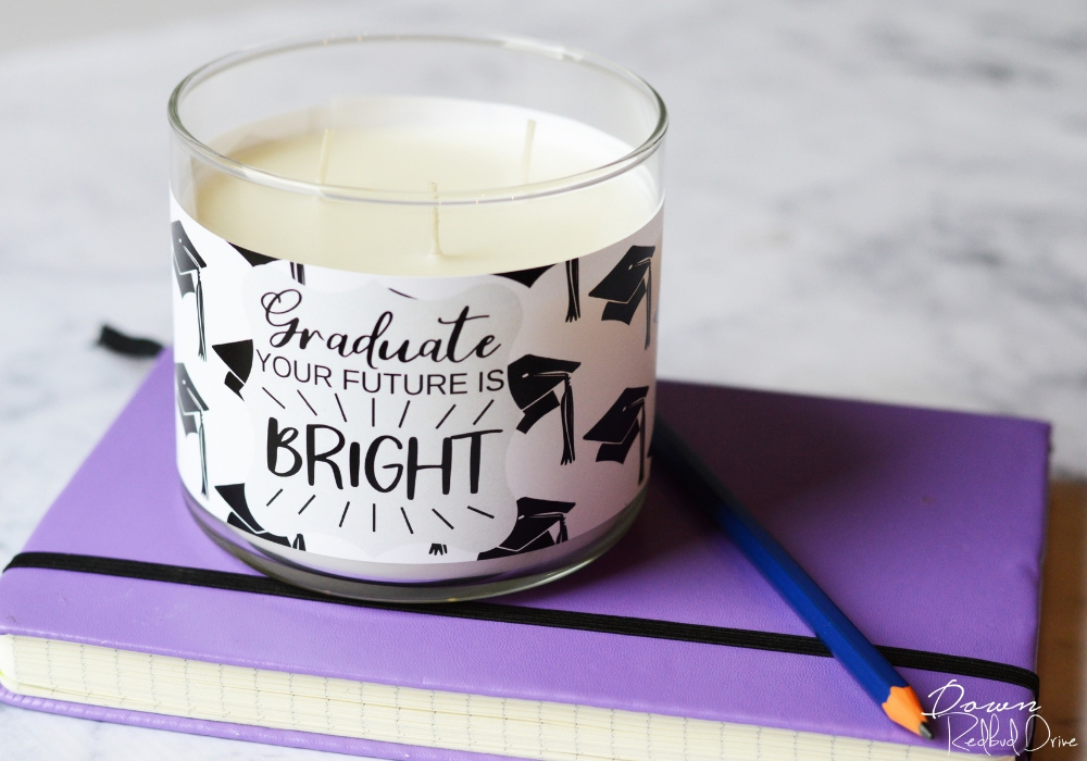 Easy and Cute Graduation Candle Gift To Make
