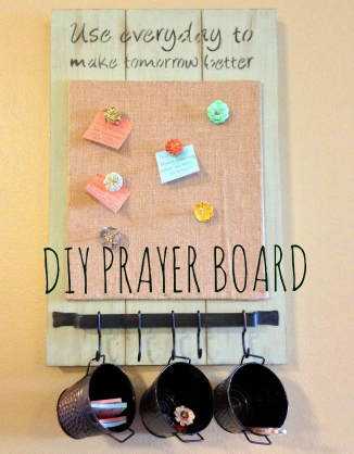 DIY HOME PRAYER BOARD 