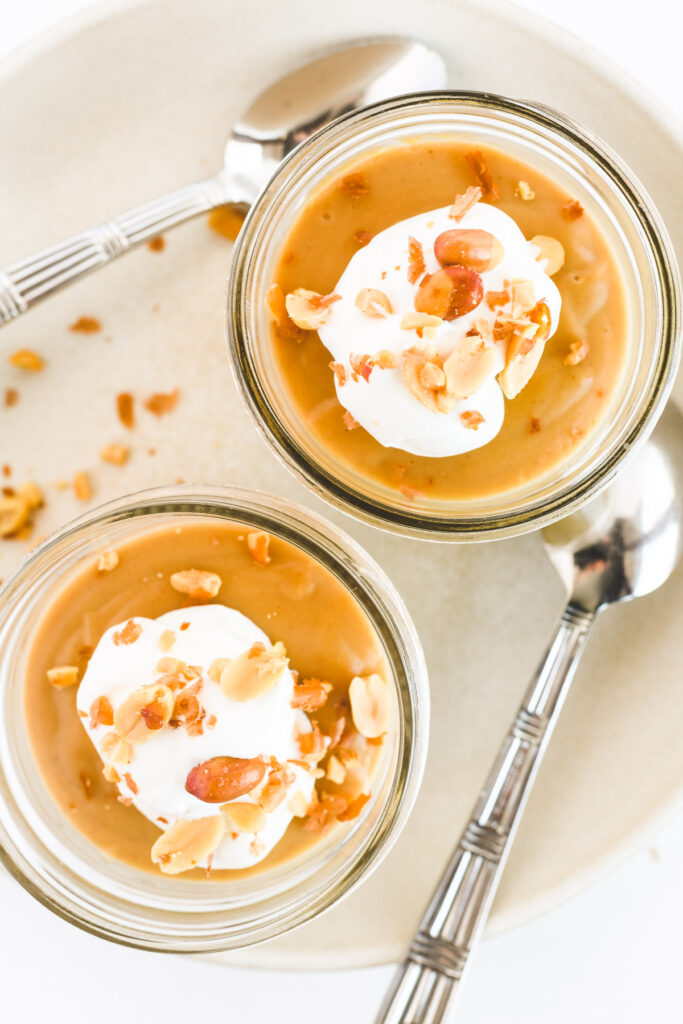 HEAVENLY PEANUT BUTTER PUDDING homemade and easy recipe