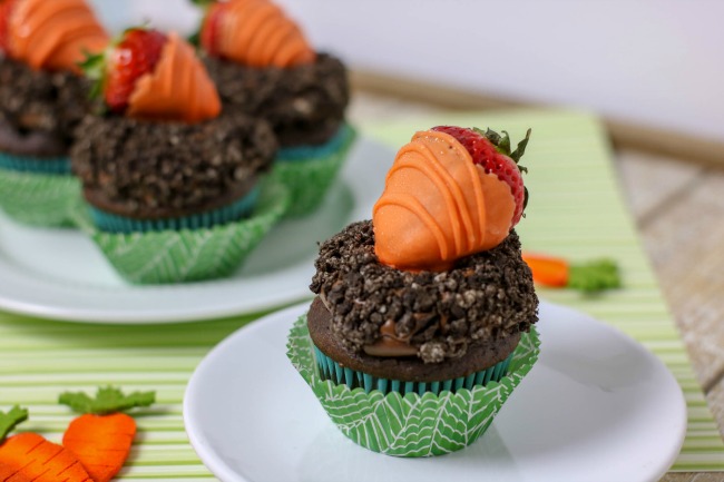 Carrot Patch Cupcakes for Spring recipe for family and friends