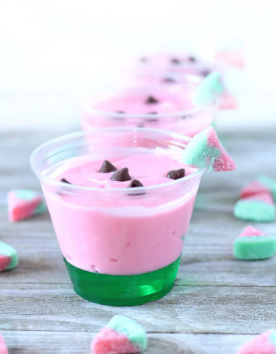  watermelon pudding cups the PERFECT summer treat