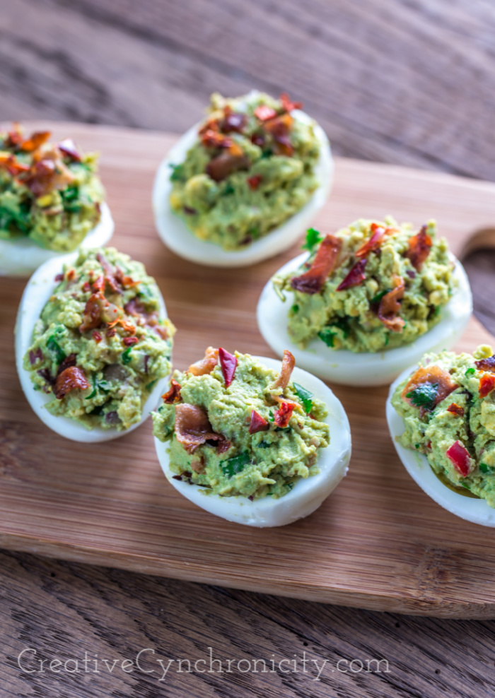 Deviled Eggs with Guacamole and Bacon family favorite dish