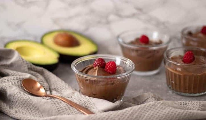 decadent dark chocolate avocado pudding