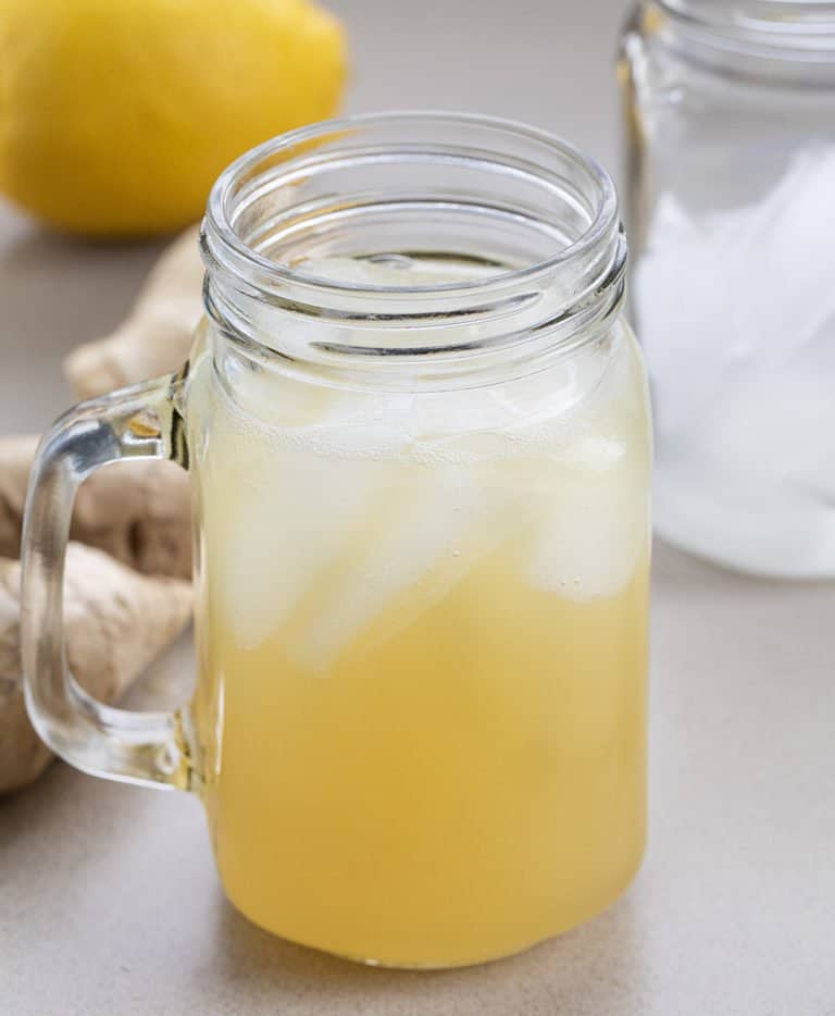 Homemade Ginger Ale a refreshing and healthy drink 