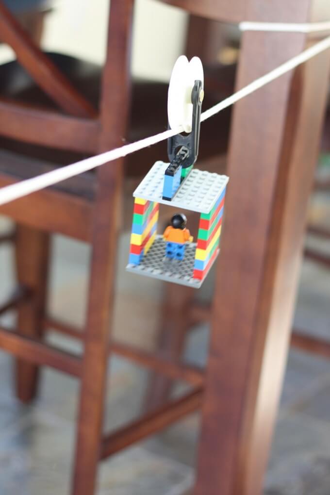 Fun And Simple DIY LEGO Zip Line Challenge
