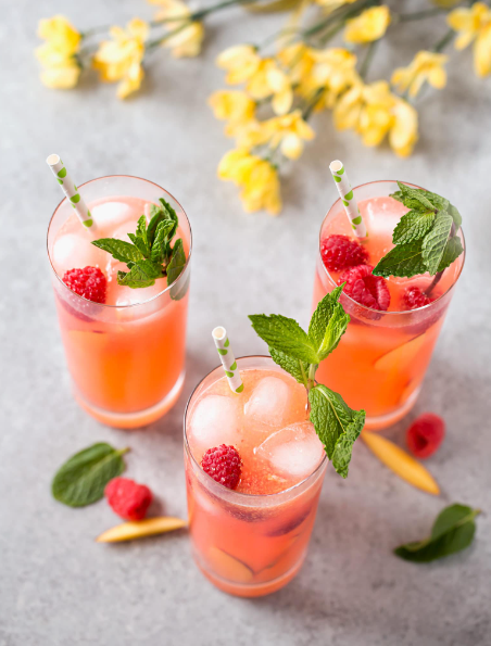 raspberry peach lemonade the perfect summer drink