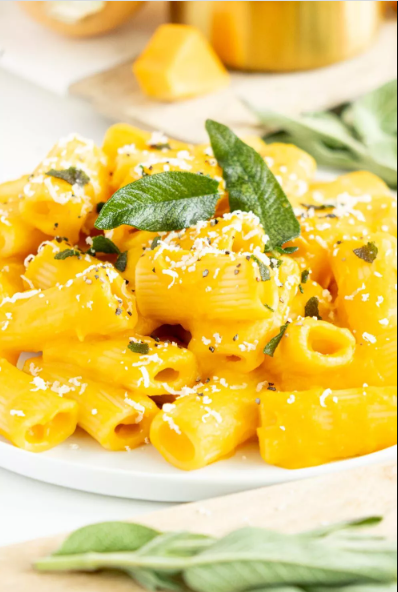 butternut squash pasta topped with fragrant sage leaves the perfect comfort fall dinner recipe
