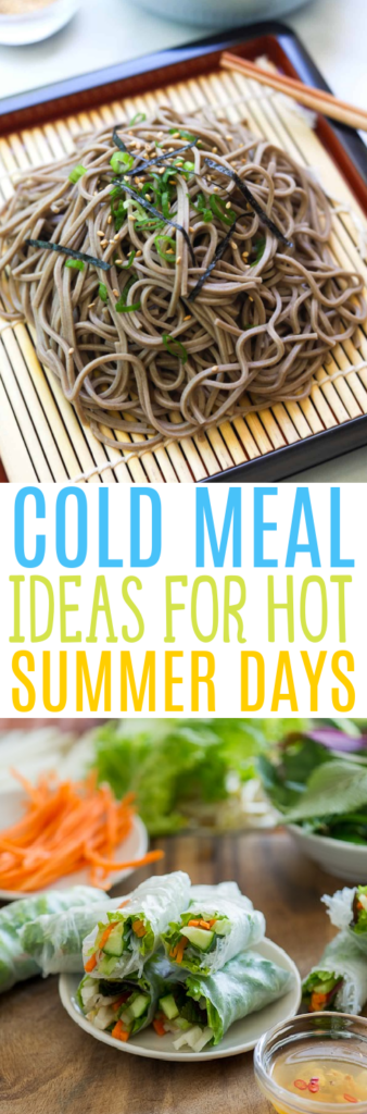 Cold Meal Ideas For Hot Summer Days roundup