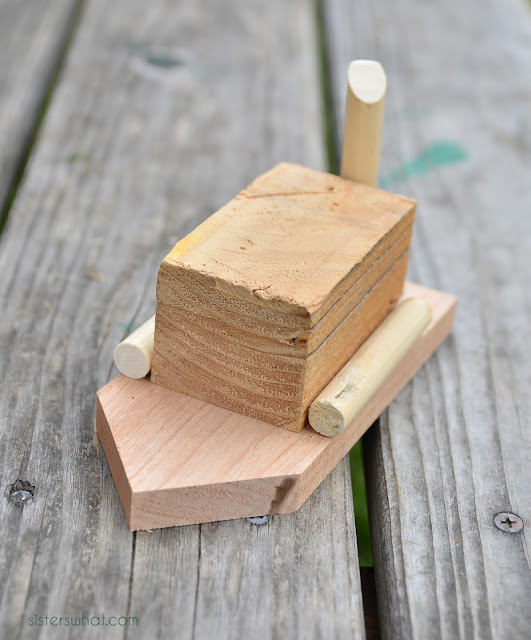 DIY wood boat toy