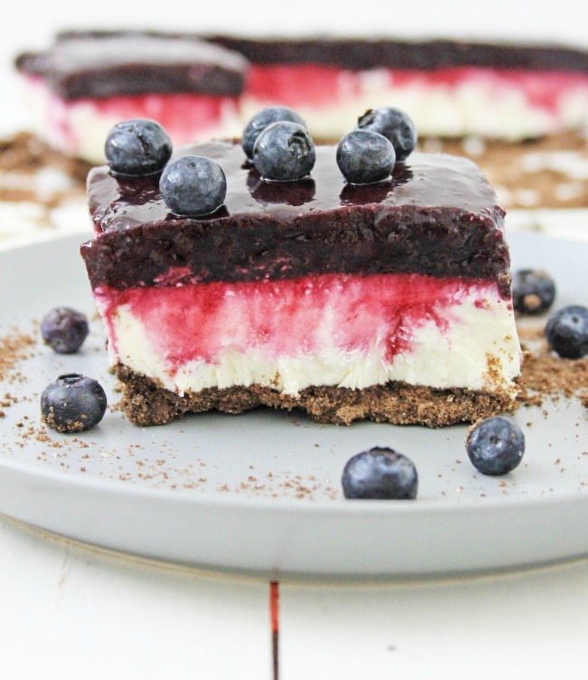 incredibly delicious No Bake Blueberry Cheesecake Bars
