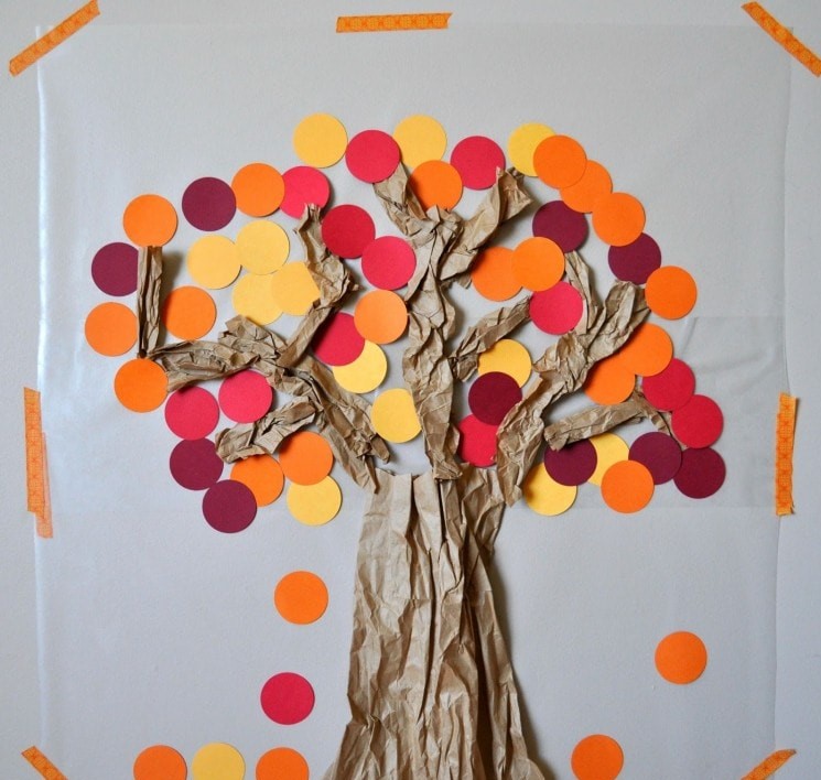 Contact Paper Sticky Wall Fall Tree craft
