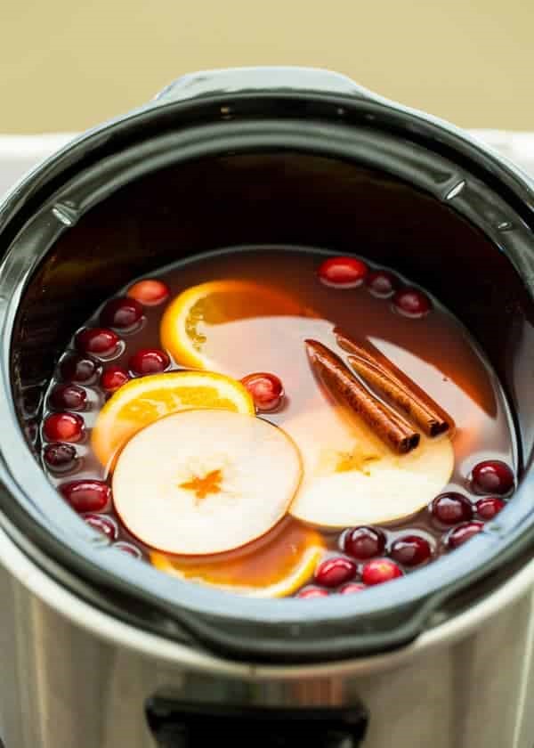 Slow Cooker Cranberry Apple Cider the perfect holiday drink