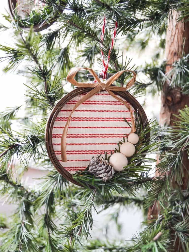 Embroidery Hoop Christmas Ornament