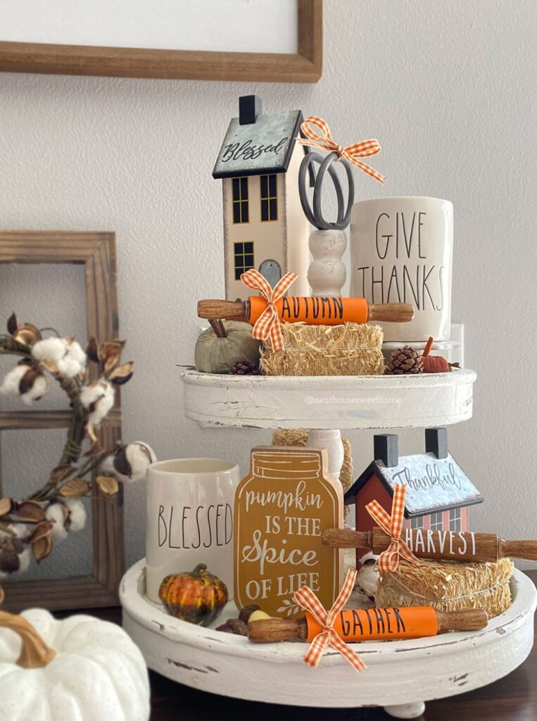 Fall Tiered Tray Ideas A Little Craft In Your Day