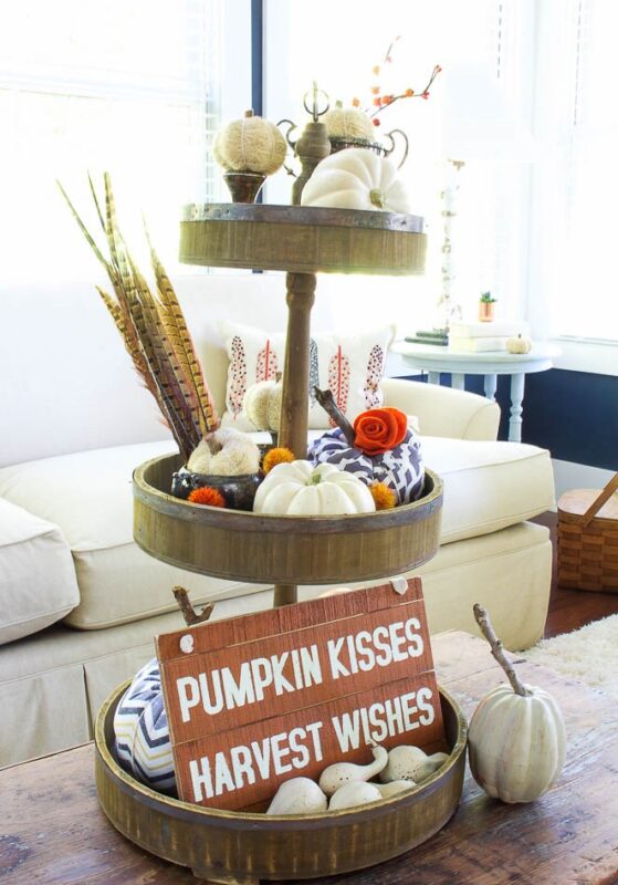 Fall Tiered Tray Ideas A Little Craft In Your Day