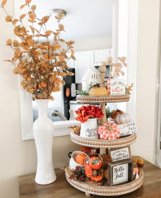 Fall Tiered Tray Ideas A Little Craft In Your Day