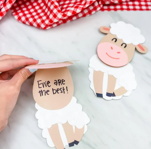 sheep card craft for kids