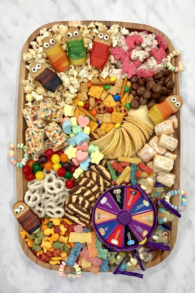 fun and yummy Slumber Party Snack Board 