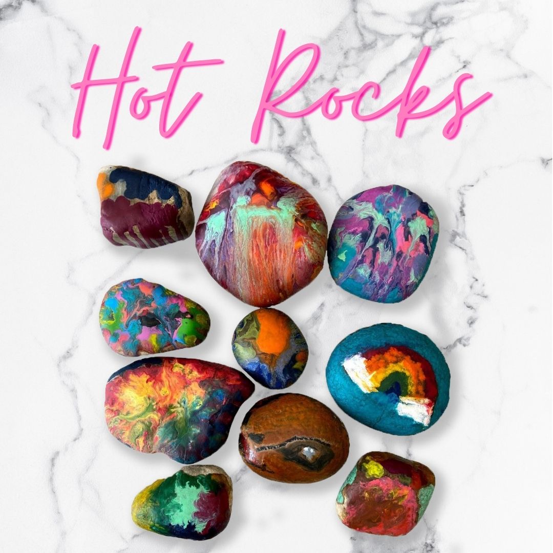 DiY Melted Crayon Rocks - A Little Craft In Your Day